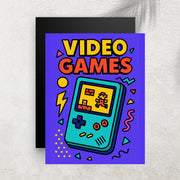 Console Rétro Gaming – Tableau Pop Art Style Années 90