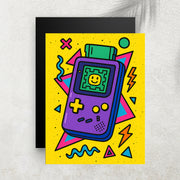 Console Portable Vintage – Tableau Pop Art Style Années 90