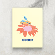 Bee Free ! – Tableau minimaliste et inspirant