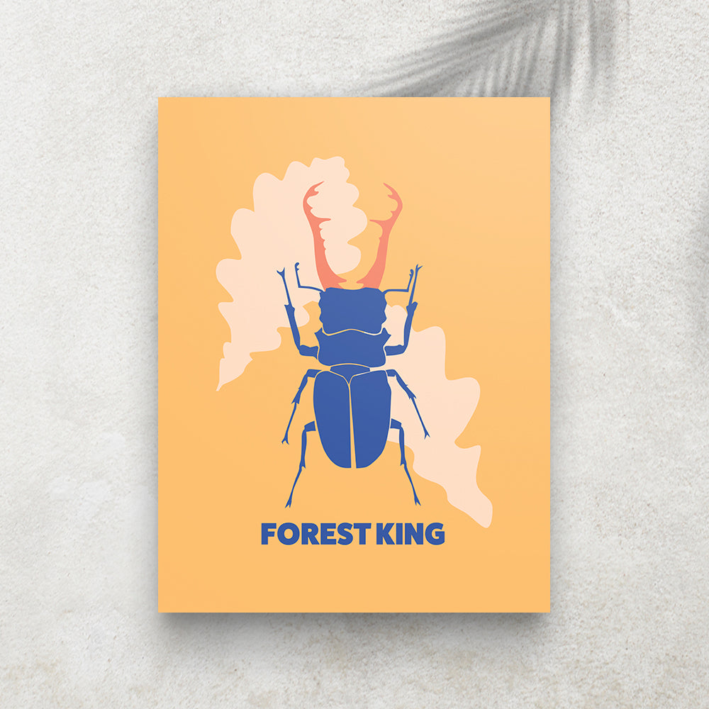 Forest King – Tableau minimaliste et inspirant