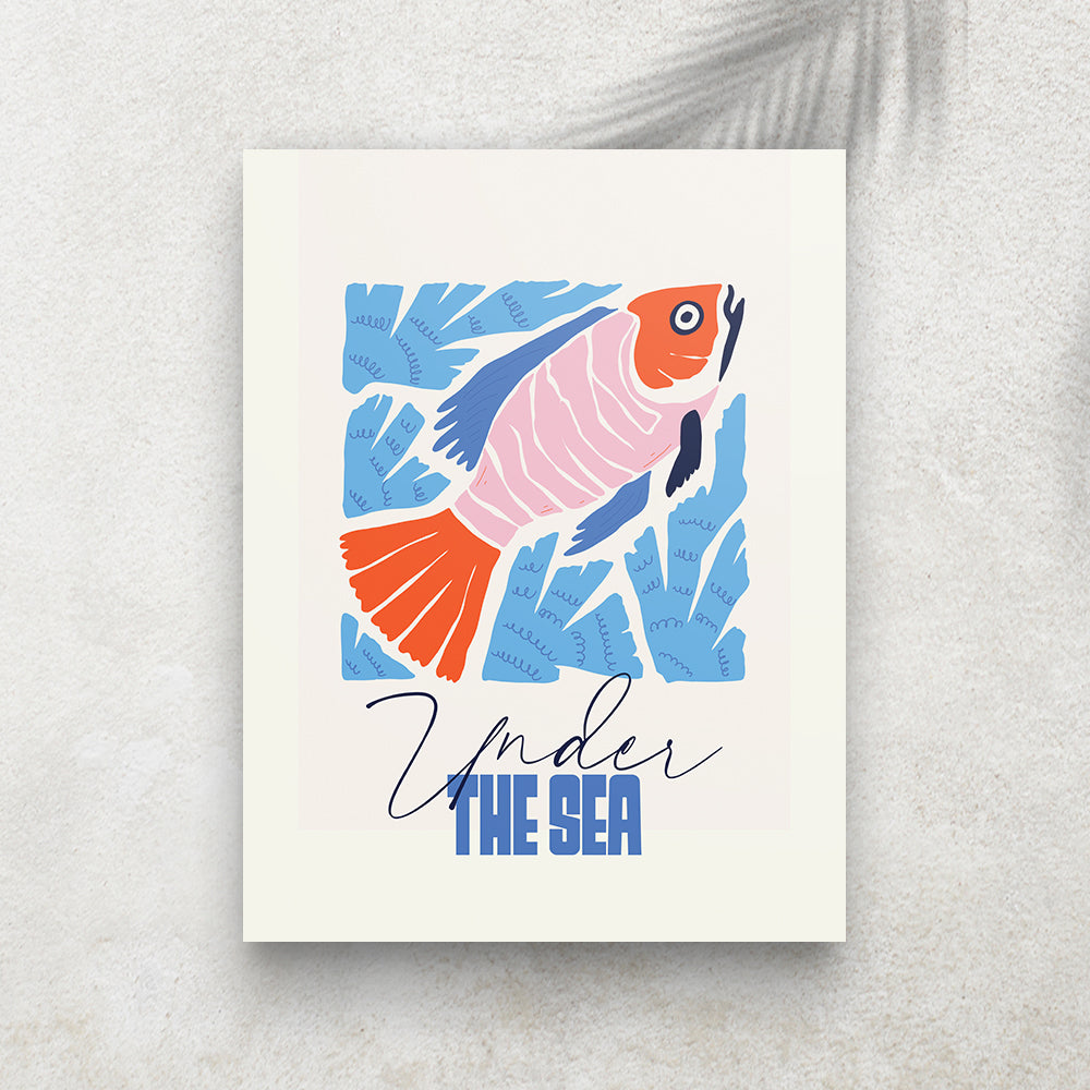 Under The Sea – Tableau Minimaliste Océan