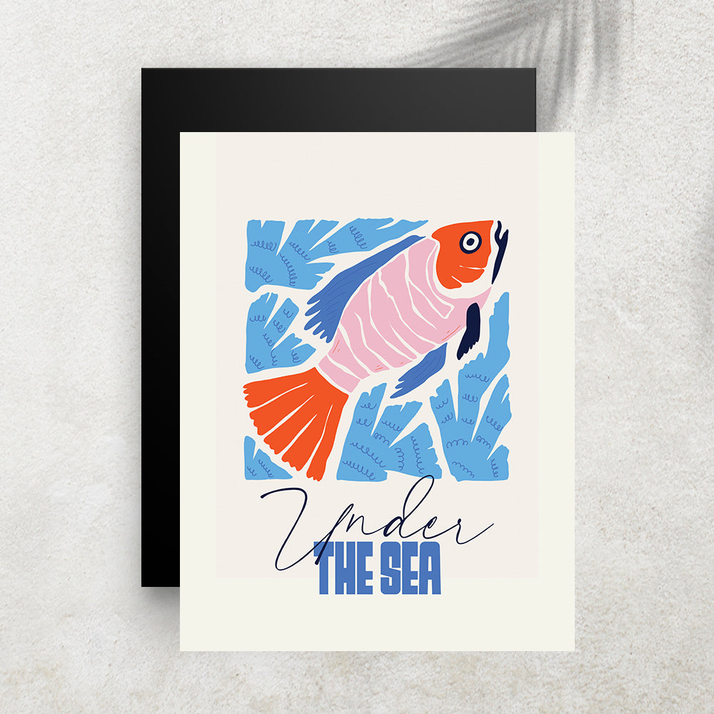 Under The Sea – Tableau Minimaliste Océan