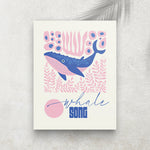 Whale Song – Tableau Minimaliste Océan