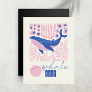 Whale Song – Tableau Minimaliste Océan