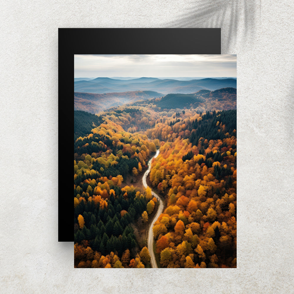 Autumn Forest – Affiche Forêt d’Automne & Route Sauvage