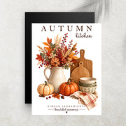 Autumn Kitchen – Affiche Cuisine d’Automne & Esprit Cottage