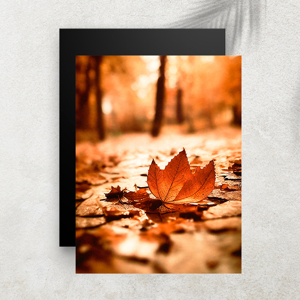 Autumn Leaf Fallen – Affiche Feuille d’Automne & Forêt
