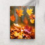 Autumn Leaf Falling – Affiche Feuilles d’Automne & Mouvement