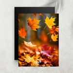 Autumn Leaf Falling – Affiche Feuilles d’Automne & Mouvement