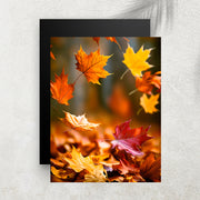 Autumn Leaf Falling – Affiche Feuilles d’Automne & Mouvement