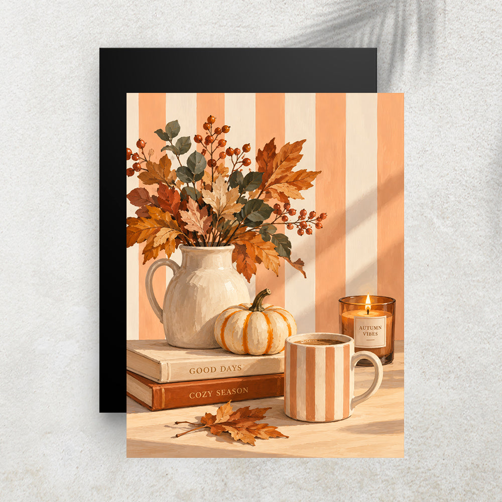 Cocooning Autumn – Affiche Automne Cosy & Ambiance Chaleureuse
