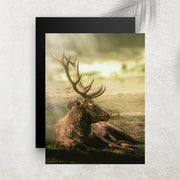 King Forest Sleeping – Affiche Cerf au Repos & Nature Sauvage