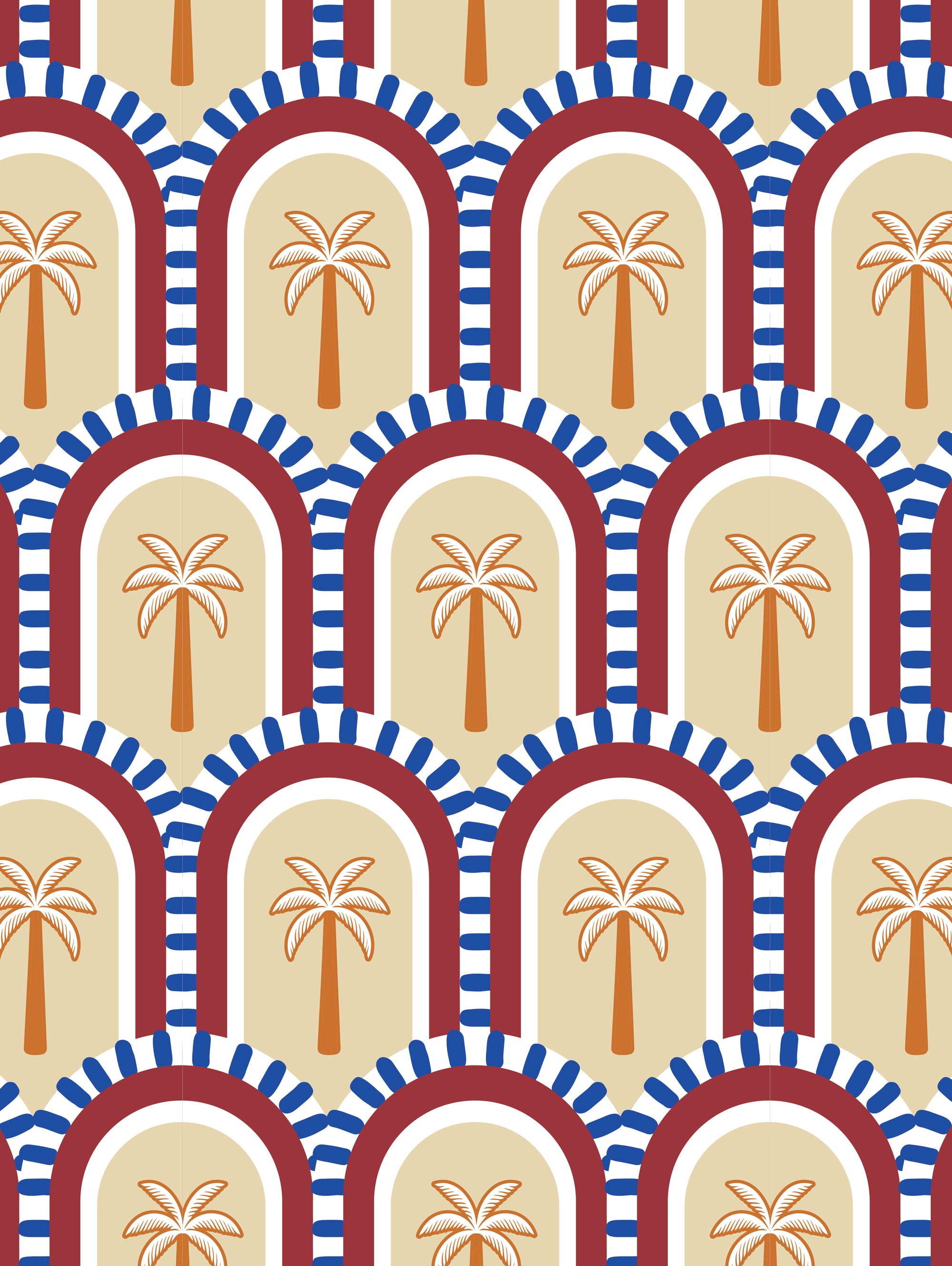 Blue Jungle Set - Palmier