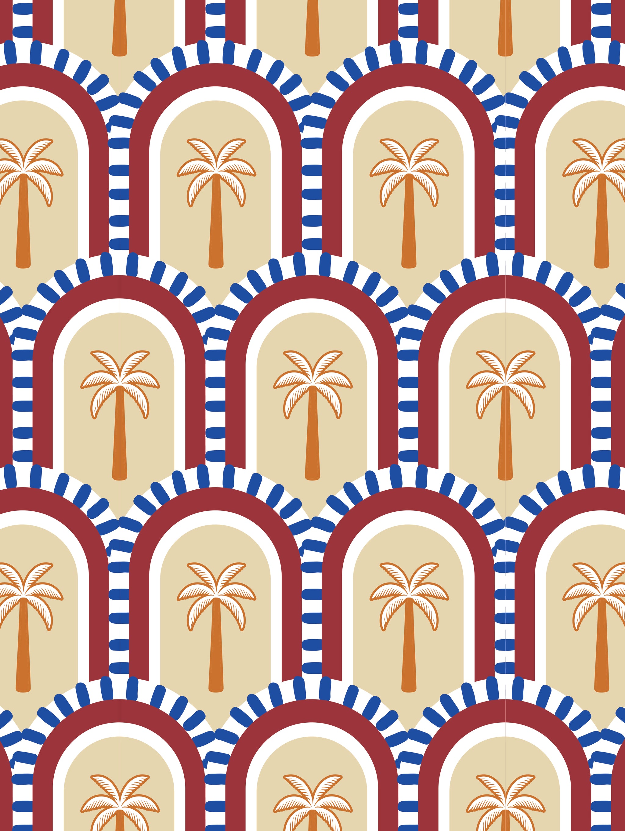 Blue Jungle Set - Palmier