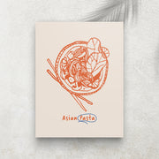 Asian Pasta – Tableau Food & Minimaliste