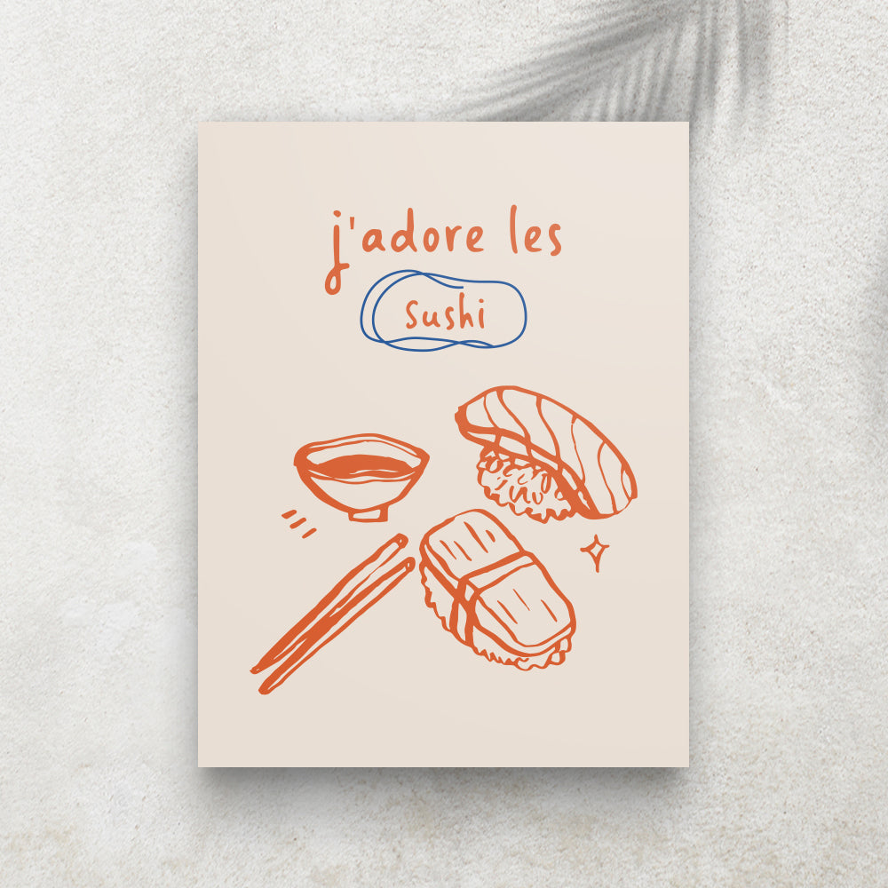 Sushi Lover – Tableau Food & Minimaliste