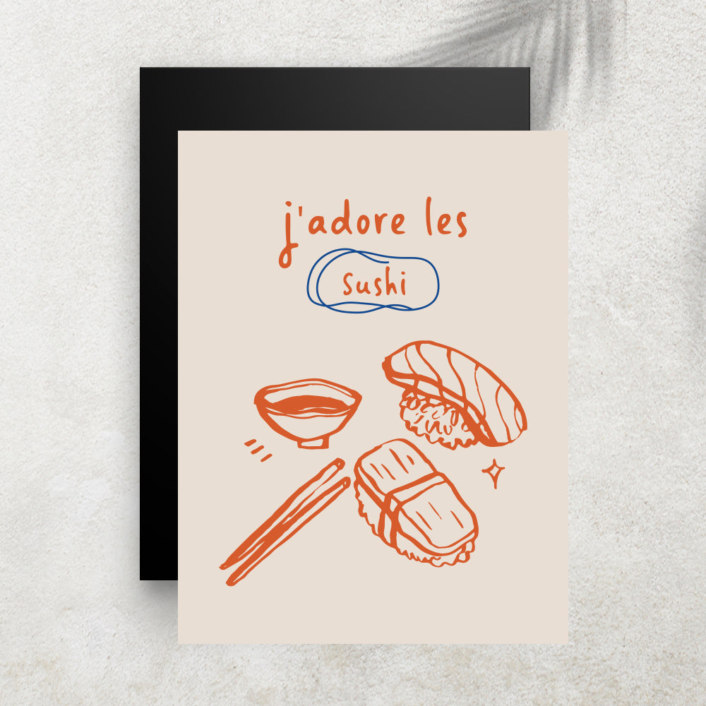 Sushi Lover – Tableau Food & Minimaliste