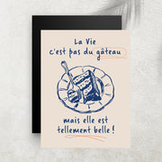 La Vie n’est pas du gâteau – Tableau Humour & Minimaliste