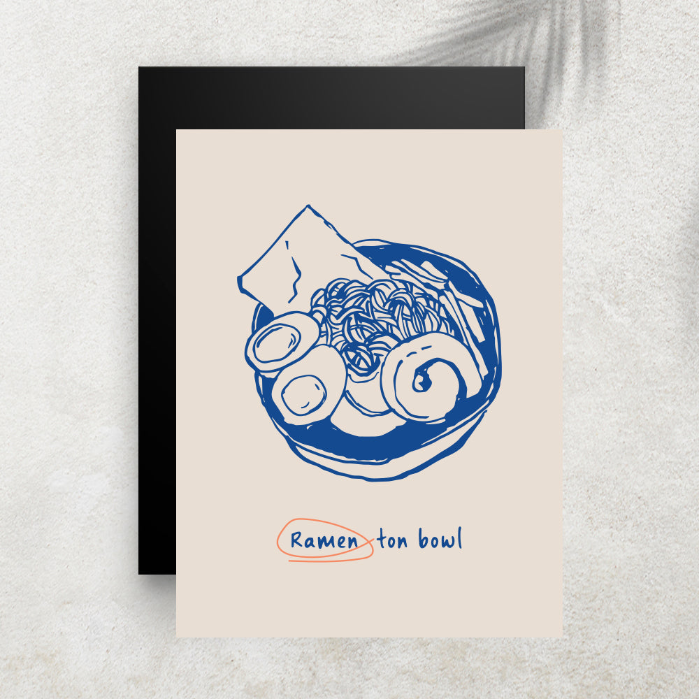 Ramen Ton Bowl – Tableau Food & Minimaliste
