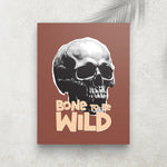 Bone to Be Wild – Affiche Halloween Crâne & Rétro