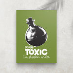Toxic – Affiche Halloween Potion & Pop Rétro