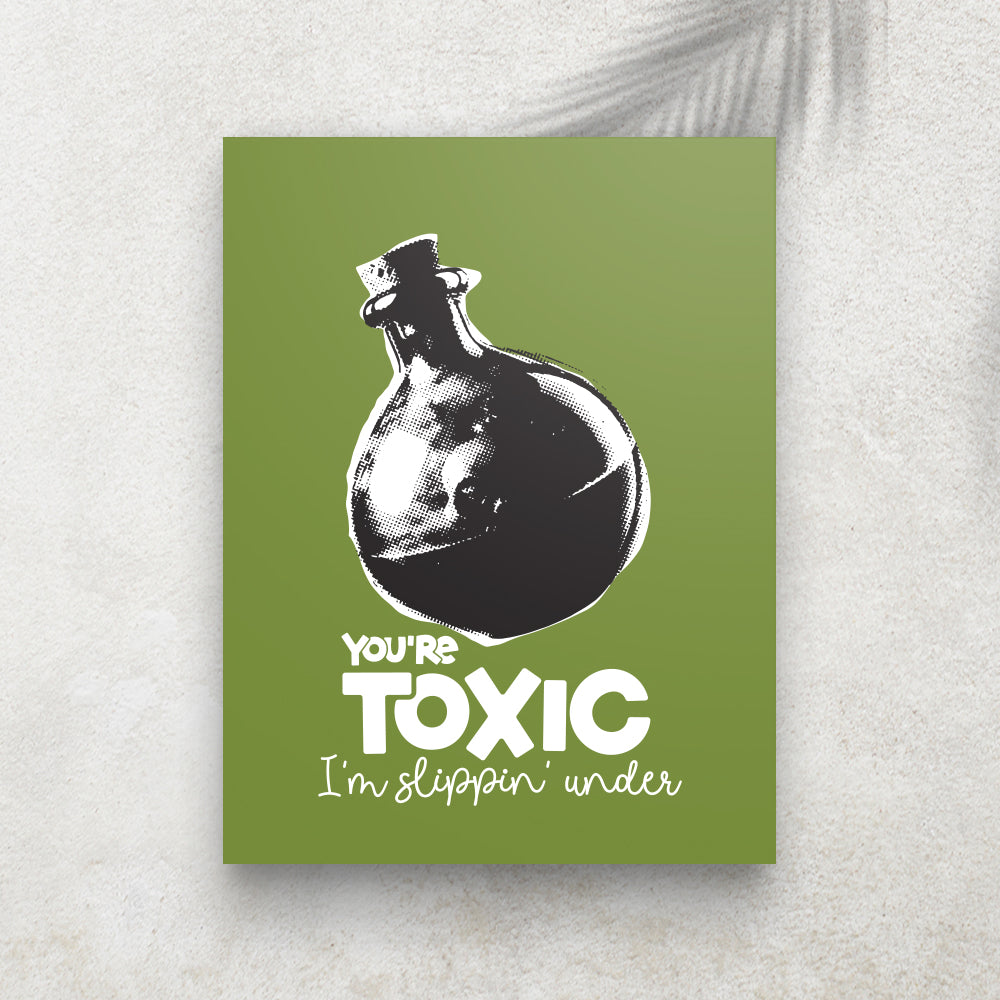 Toxic – Affiche Halloween Potion & Pop Rétro