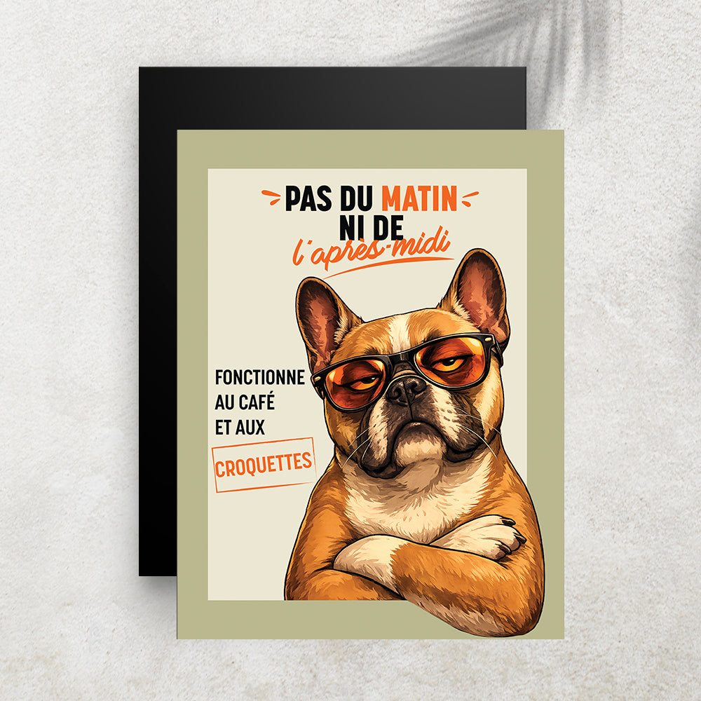 Chien Fatigué – Tableau artistique humoristique