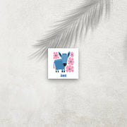 Âne – Affiche Animaux Minimaliste pour Enfant