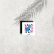 Âne – Affiche Animaux Minimaliste pour Enfant
