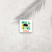 Autruche – Affiche Animaux Minimaliste pour Enfant