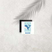 Baleine – Affiche Animaux Minimaliste pour Enfant
