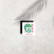 Caméléon – Affiche Animaux Minimaliste pour Enfant