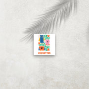 Chouettes – Affiche Animaux Minimaliste pour Enfant