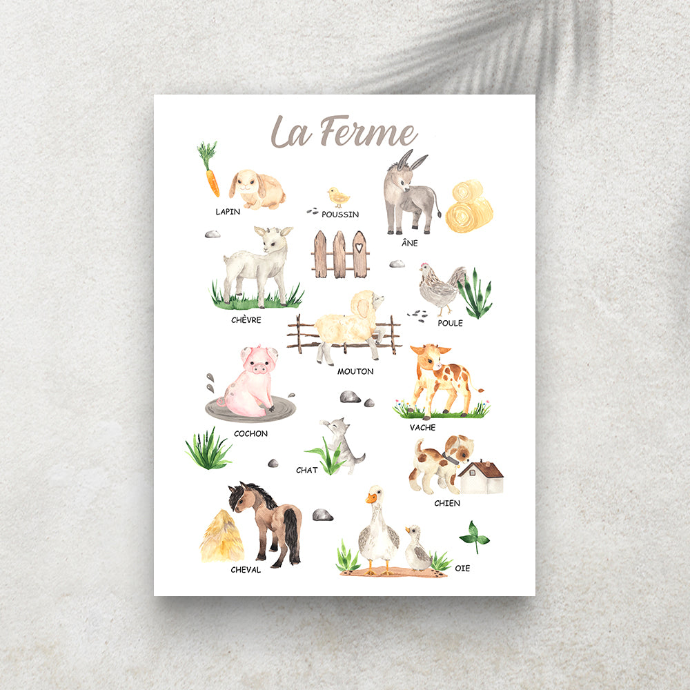 La Ferme – Imagier Enfant des Animaux de la Ferme