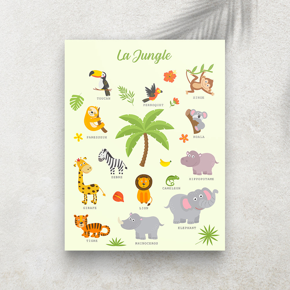 La Jungle – Imagier Enfant des Animaux Sauvages