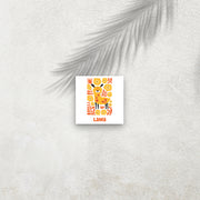 Lama – Affiche Animaux Minimaliste pour Enfant
