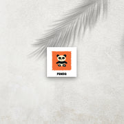 Panda – Affiche Animaux Minimaliste pour Enfant