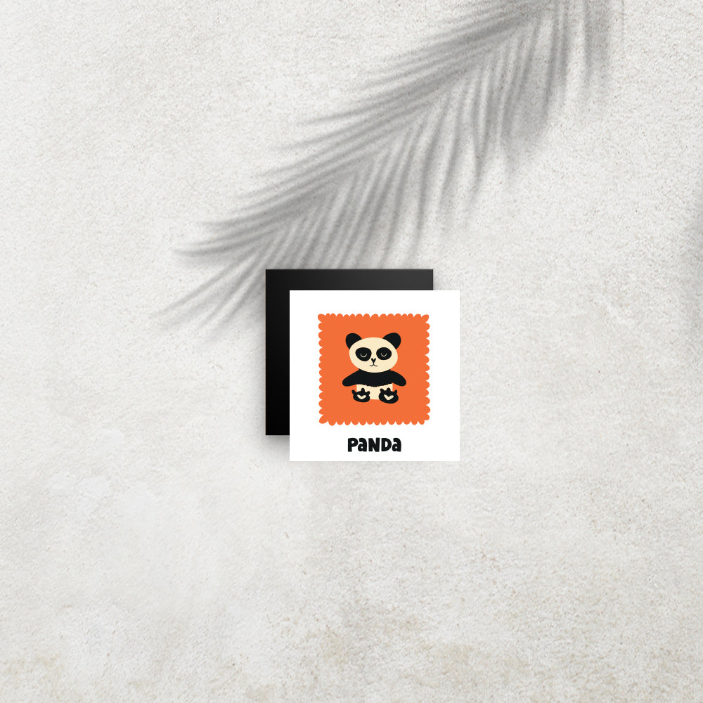 Panda – Affiche Animaux Minimaliste pour Enfant