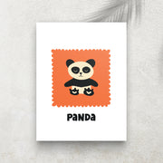 Panda – Affiche Animaux Minimaliste pour Enfant