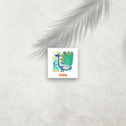 Paon – Affiche Animaux Minimaliste pour Enfant