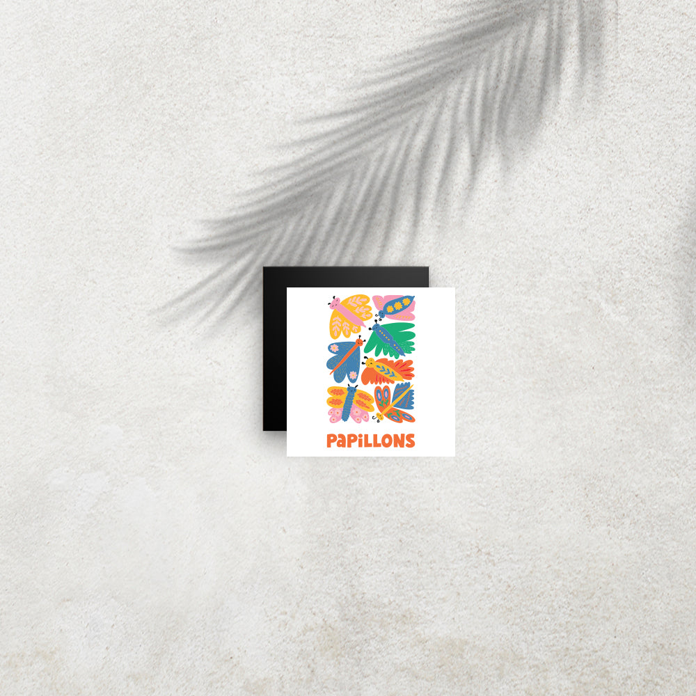 Papillons – Affiche Animaux Minimaliste pour Enfant