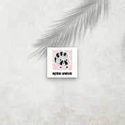 Raton-Laveur – Affiche Animaux Minimaliste pour Enfant