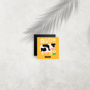 Vache – Affiche Animaux Minimaliste pour Enfant