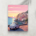 Dolce Vita Drive – Affiche Riviera Italienne & Voyage