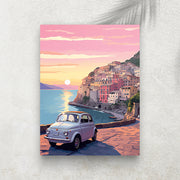 Dolce Vita Drive – Affiche Riviera Italienne & Voyage