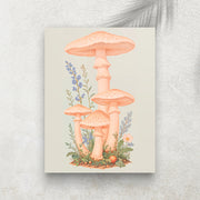 Jardin Secret – Affiche Botanique Champignons & Fleurs