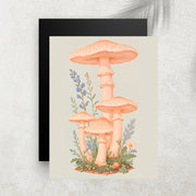 Jardin Secret – Affiche Botanique Champignons & Fleurs