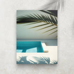 L’Heure Bleue – Affiche Piscine & Minimalisme