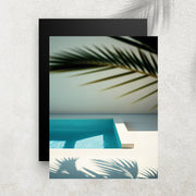 L’Heure Bleue – Affiche Piscine & Minimalisme