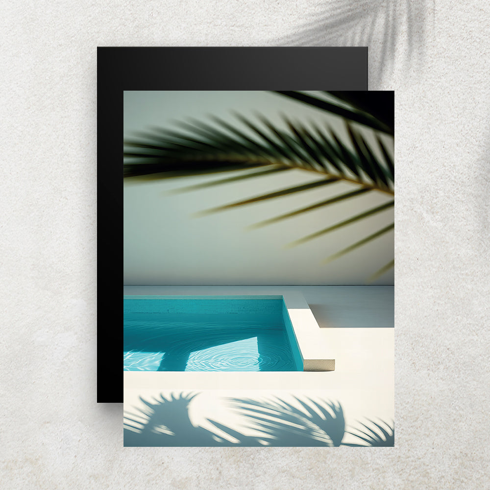 L’Heure Bleue – Affiche Piscine & Minimalisme